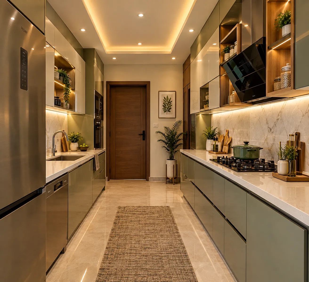 Modern Modular Kitchen Design in Amtala