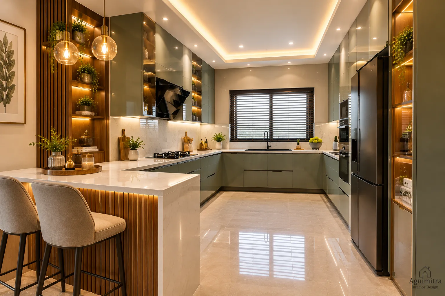 Modern Modular Kitchen Interior Design in Joka, Kolkata