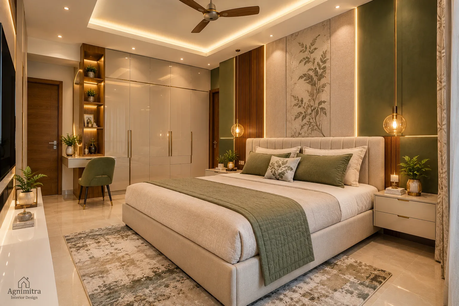 Modern interior design ideas for homes in Joka, Kolkata, by Agnimitra Interior Design, featuring stylish spaces, functional layouts, elegant finishes and practical storage solutions.