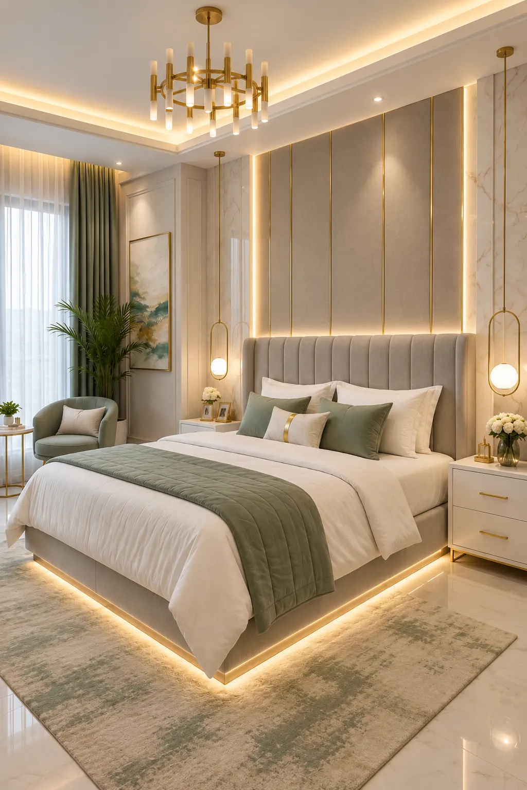 Modern residential interior design featuring elegant furniture, coordinated colours, stylish lighting, customised storage and practical space planning for a comfortable, well-organised home.